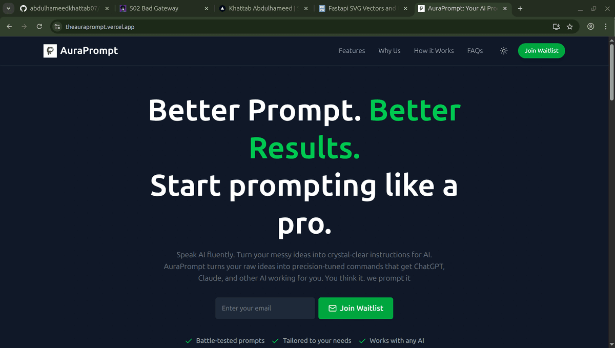 AuraPrompt screenshot